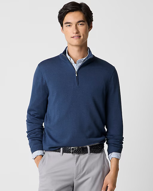 best seller4.8Summary of 265 reviewsMerino wool-blend half-zipComparable value:$120.00Your price:... | J.Crew Factory