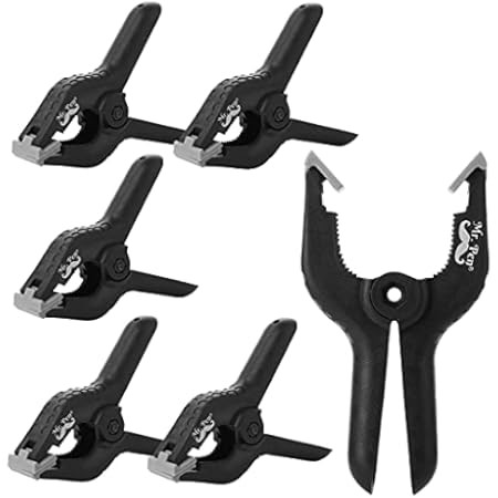 Amazon Basics 14-Piece Nylon Spring Clamp Set - 6 Pieces 3-3/8-Inch, 4 Pieces 4-1/2-Inch, 4 Pieces 6 | Amazon (US)