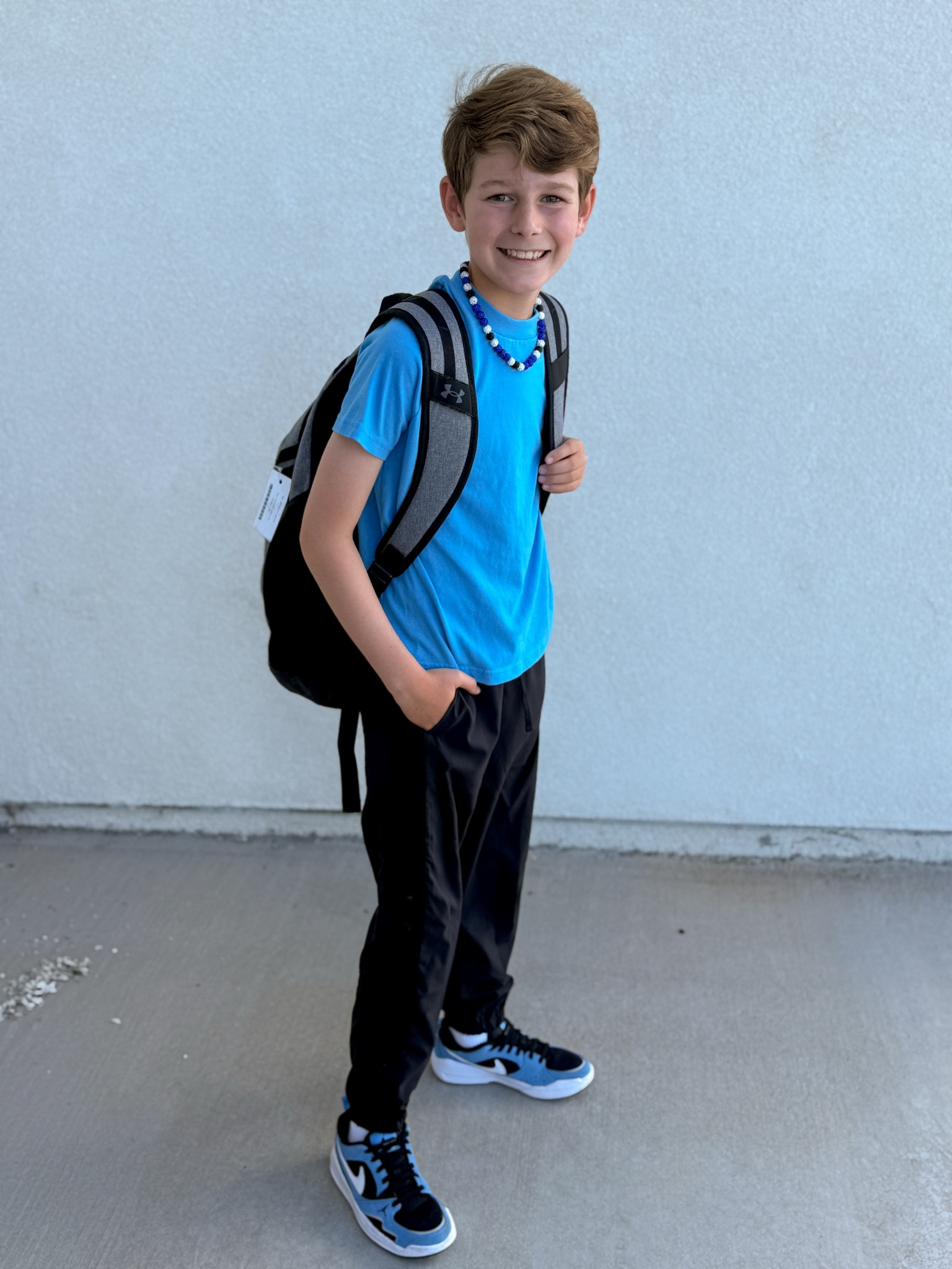 Boys Back to School outfit with Abercrombie kids joggers and tee runs true to size and nike sneakers with slip on laces  

 

#LTKSeasonal #LTKKids #LTKFamily