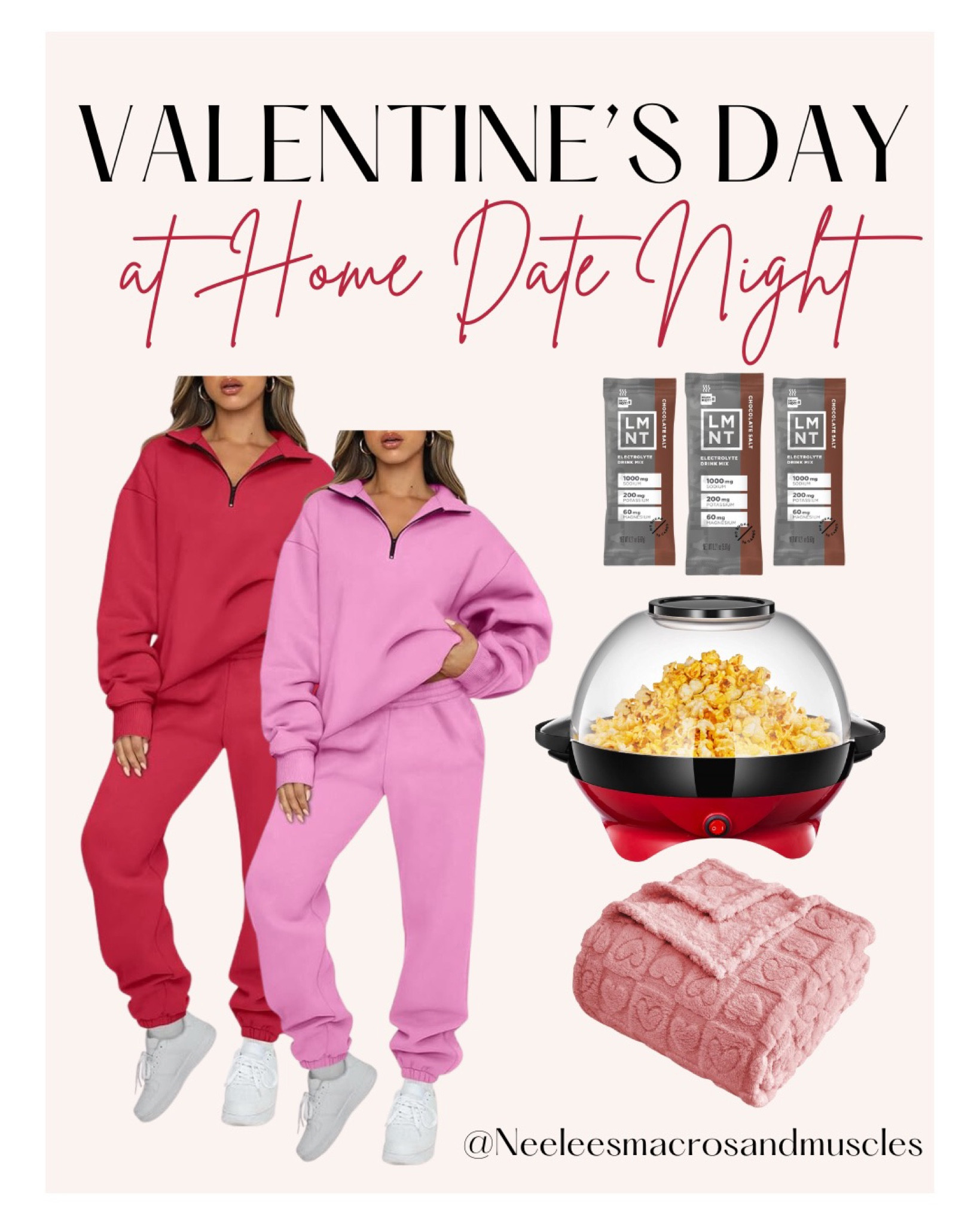 ❤️🩷 AT HOME DATE NIGHT: Valentine’s day edition🩷❤️

Such cute cozy sweats and heart blanket from amazon with my favorite chocolate electrolytes and freshly popped popcorn! what a dream😍



#LTKMostLoved #LTKGiftGuide #LTKSpringSale
