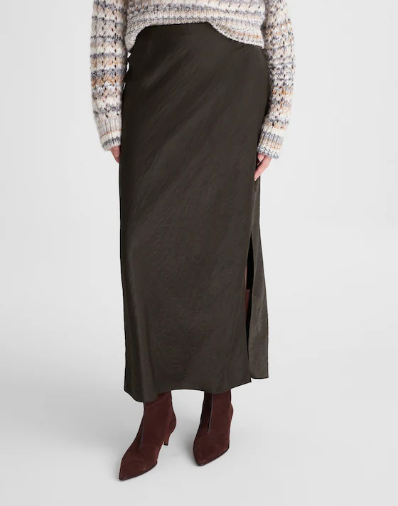 Satin Maxi Slip Skirt | Madewell