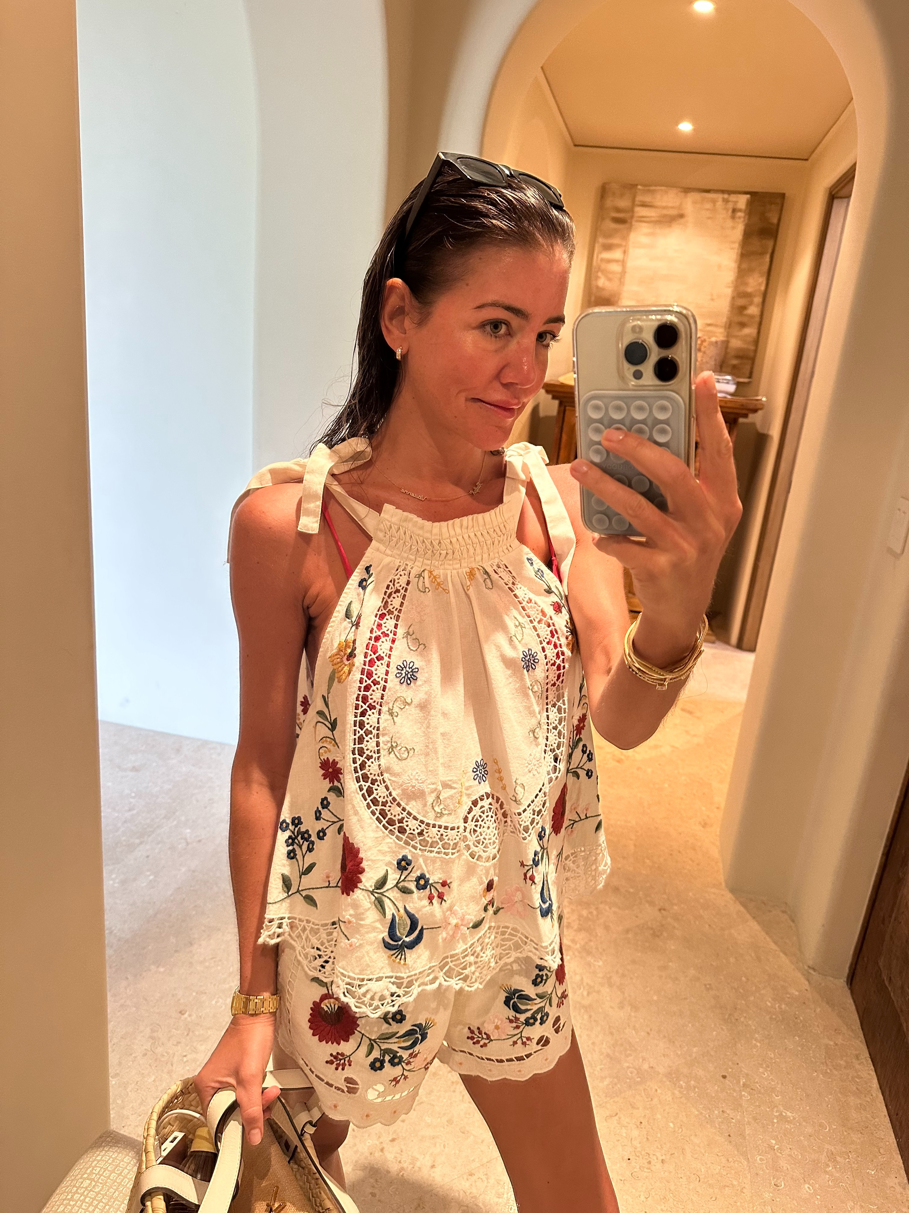 saint laurent sunnies // sea top // sea shorts // loewe bag 

 