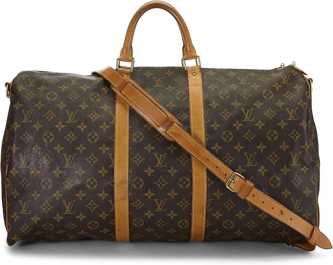 Pre-loved Monogram Canvas Keepall Bandouliere 55, Brown | Amazon (US)
