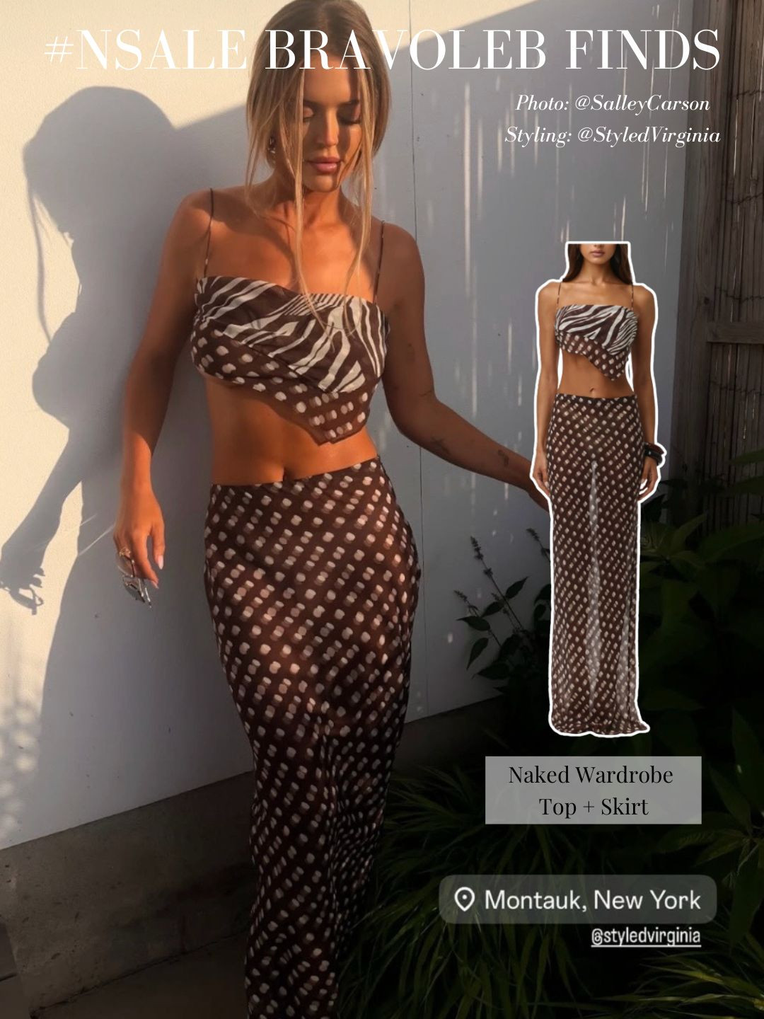 New #NSALE Find: Salley Carson's Polka Dot Skirt and Crop Top 

 