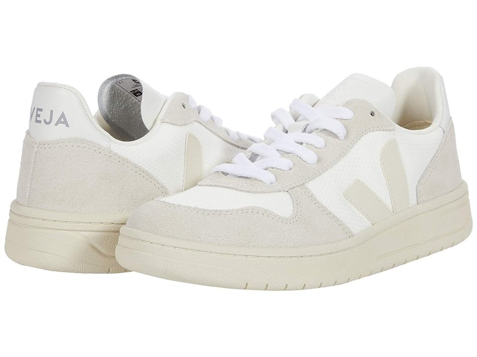 VEJA V-10 Women's Shoes B-Mesh White/Natural/Pierre : EU 36 (US Women's 5) M, Leather | Zappos