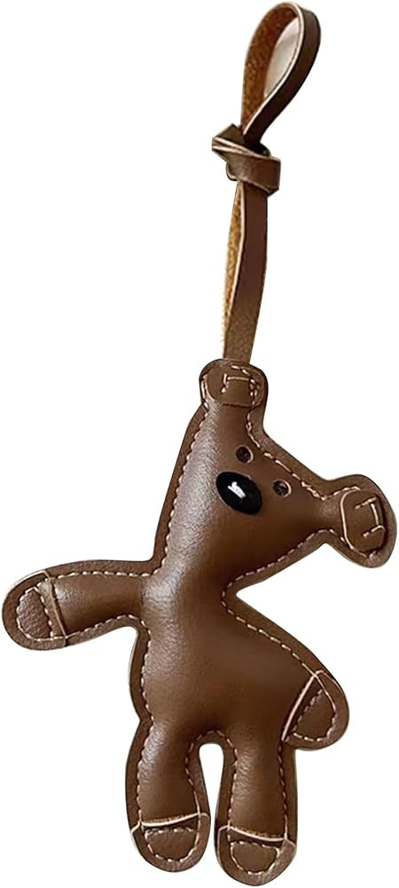 Brown Bear Bag Charm, Cute Bear Charm for Purse Handbags Bag Accessories Car Charms PU Teddy Bear... | Amazon (US)