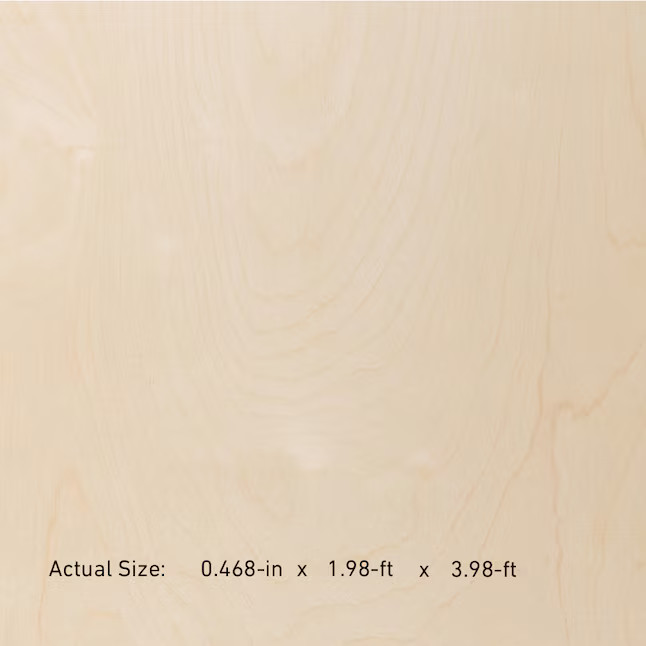1/2-in x 2-ft x 4-ft Birch Sanded Plywood | Lowe's