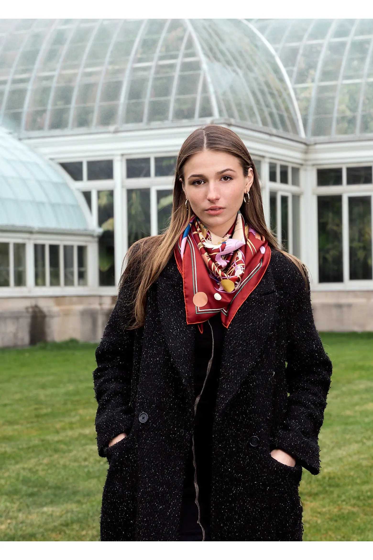 Lost Pattern "Pop Pony" Silk Twill Large Silk Scarf | Nordstrom | Nordstrom