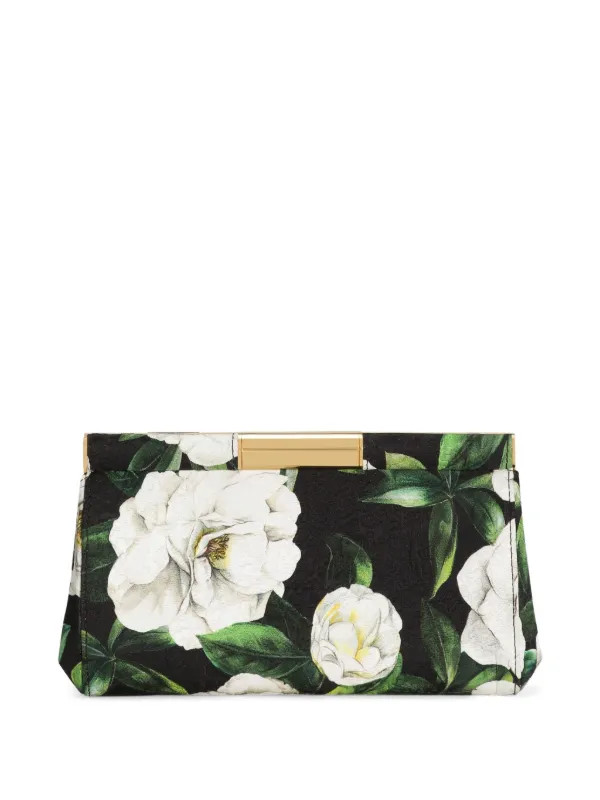 Dolce & Gabbana Gardenia Clutch Bag | Black | FARFETCH | Farfetch Global