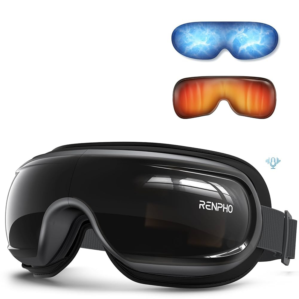 RENPHO Eyeris 3 Eye Massager with Heat and Cooling for Migraines, Voice Control Eye Mask, Eye Car... | Amazon (US)
