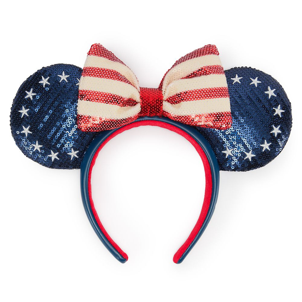 Minnie Mouse Americana Sequined Ear Headband | Disney Store