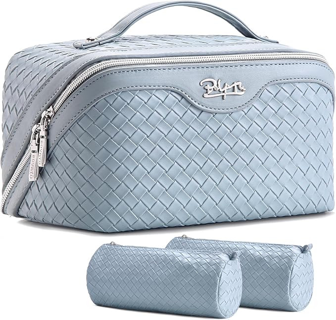 BOYATU Travel Makeup Bag Cosmetic Bags for Women: Large Capacity 3 Pcs Set Make up Bag with Compa... | Amazon (US)