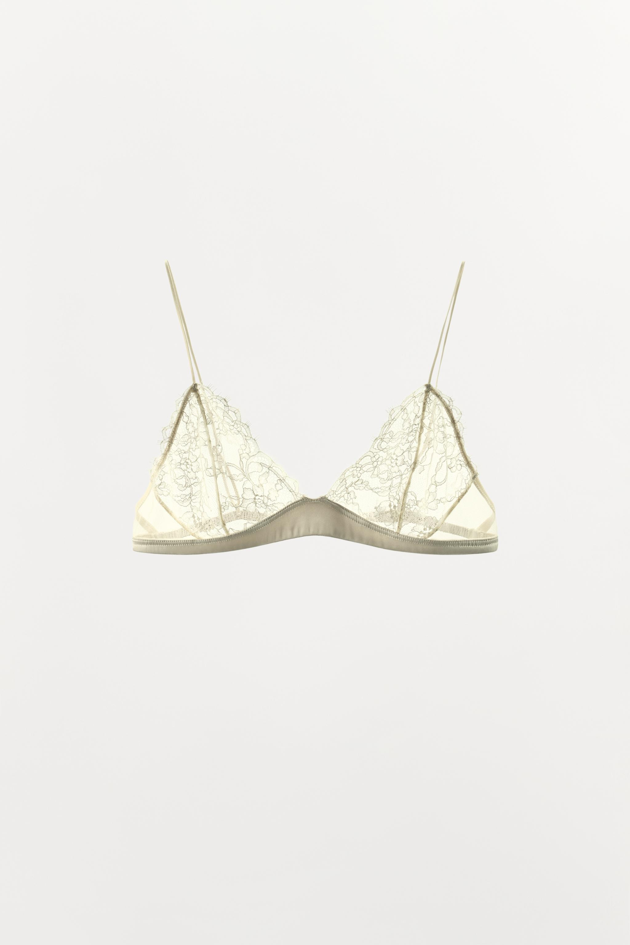 LACE TRIANGLE BRA | Zara US