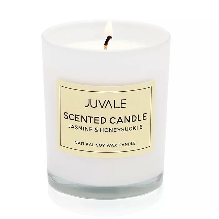 Juvale Soy Wax Scented Candle, Jasmine and Honeysuckle (3.5 x 2.8 Inches) | Target