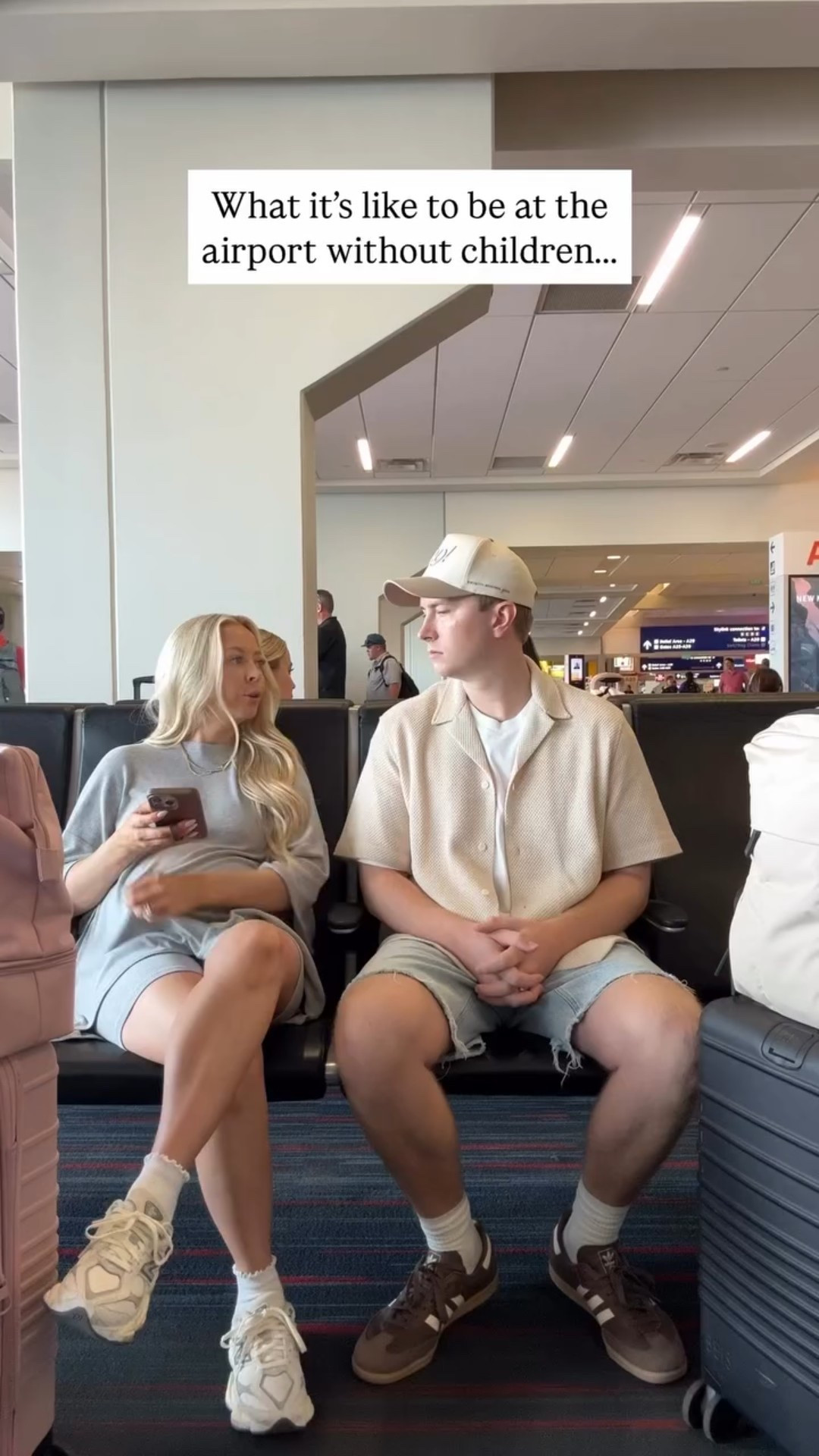 What it’s like to be at the airport without children… Linking my set in white ✈️ 

#LTKTravel #LTKFamily #LTKStyleTip