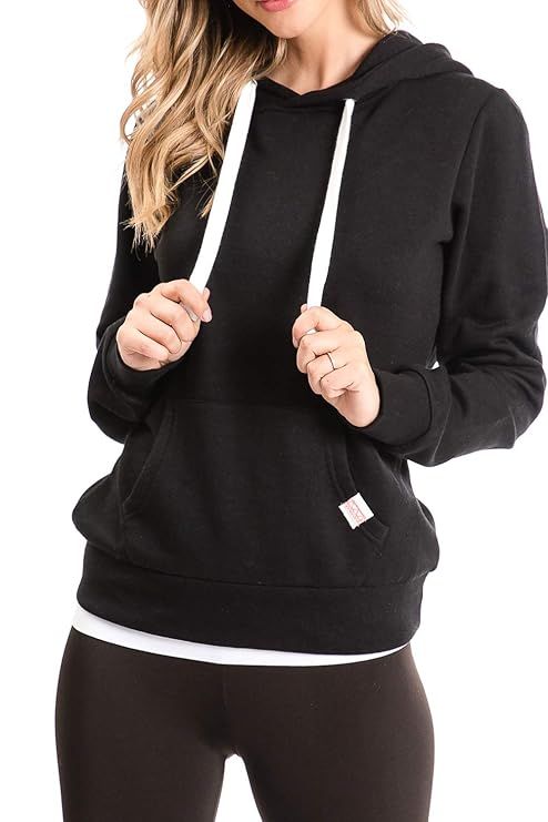 Urban Look Womens Active Long Sleeve Fleece Lined Fashion Hoodie Pullover with Plus Size | Amazon (US)