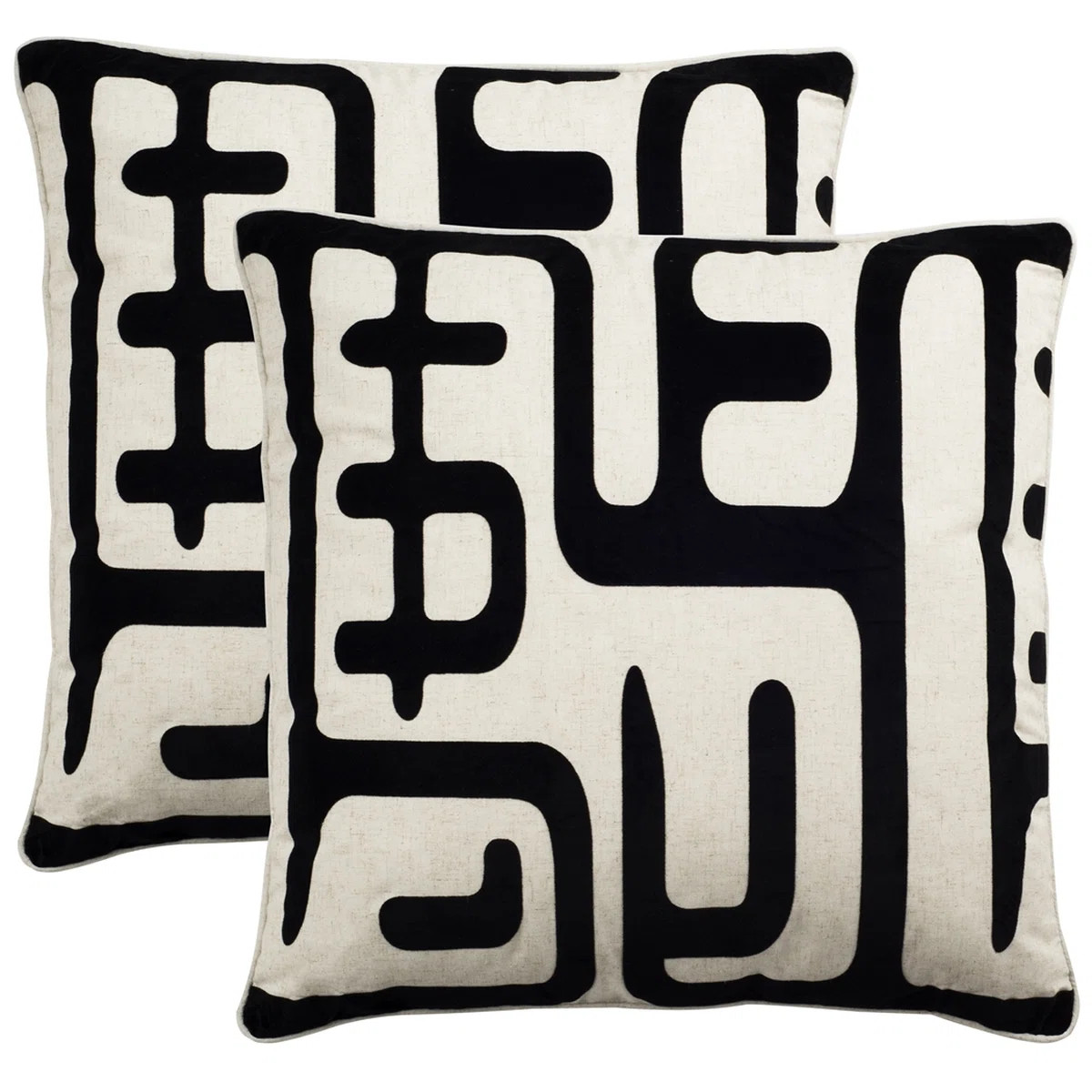 Square Geometric Pillow Cover & Insert (Set of 2) | Wayfair North America
