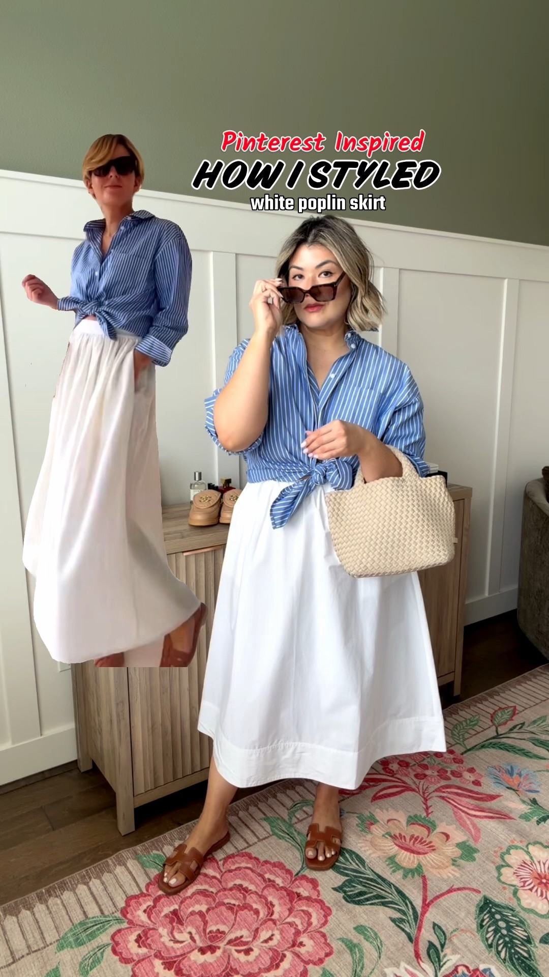 I went down a Pinterest rabbit hole (as one does) and pulled 5 outfits I’d actually wear in real life, all centered around a white poplin skirt. These outfit ideas were so easy to recreate that I’ve already repeated a few of these looks in my day to day life. 

Which look would you actually wear? Let me know! ♥️

I’m wearing a medium in the skirt. I recommend sizing down. The waistband is elastic making it incredibly comfortable. I’ve also linked the shorts I wear underneath my all my skirts and dresses.

Note: many of the items I’ve styled with the white poplin skirt are old from my closet. I e linked similar items if they are no longer available.

#LTKootd #LTKMidsize #LTKOver40