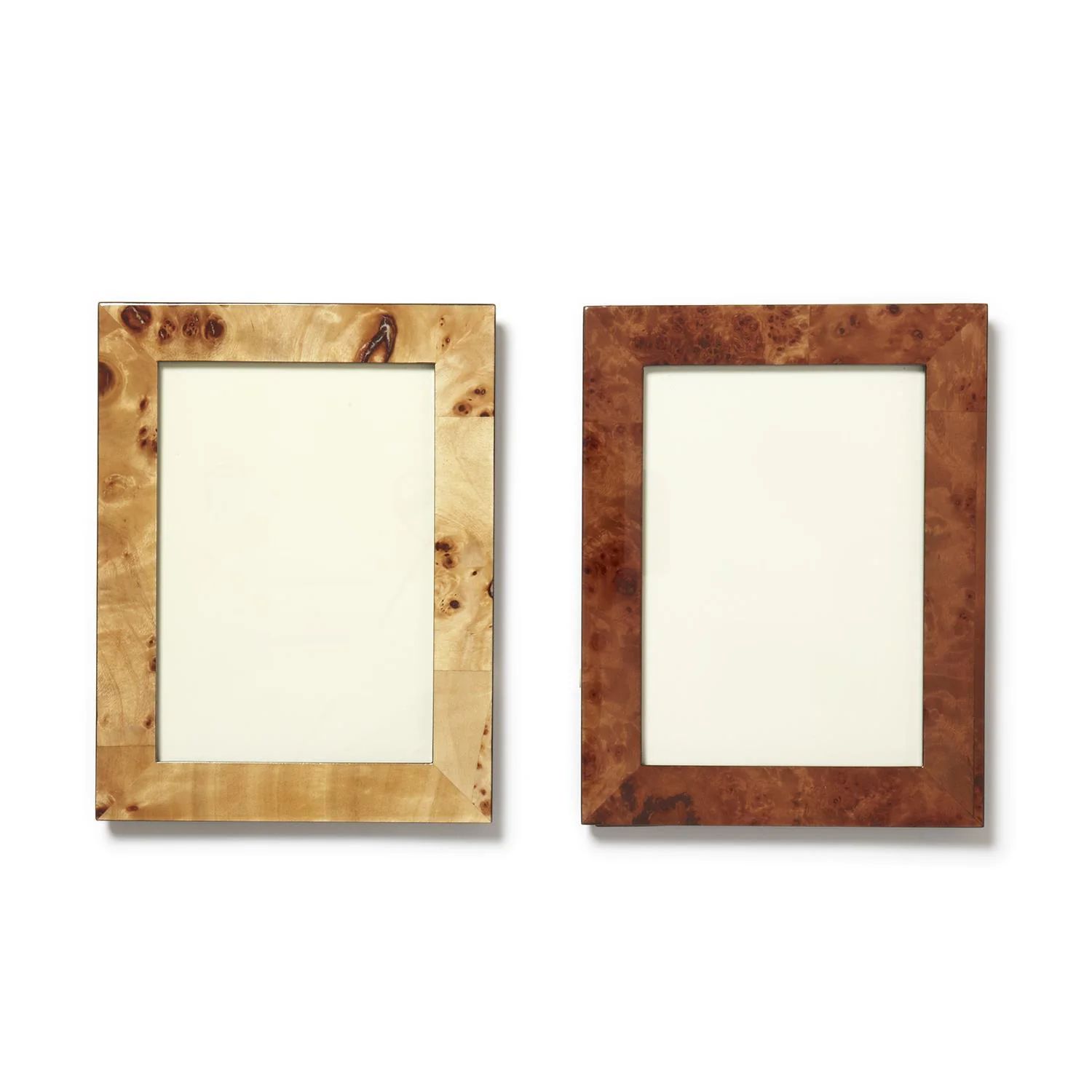Burled Wood 5" x 7" Photo Frame in Various Colors | Burke Decor