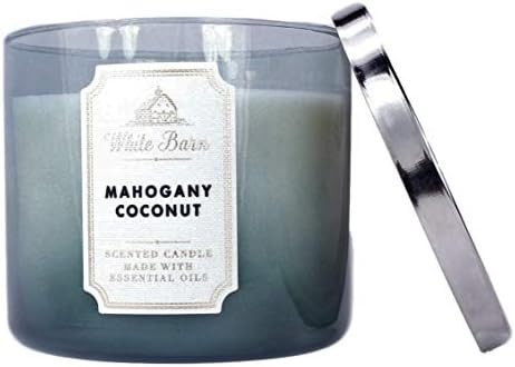 White Barn Mahogany Coconut 3 Wick Scented Candle 14.5 oz | Amazon (US)