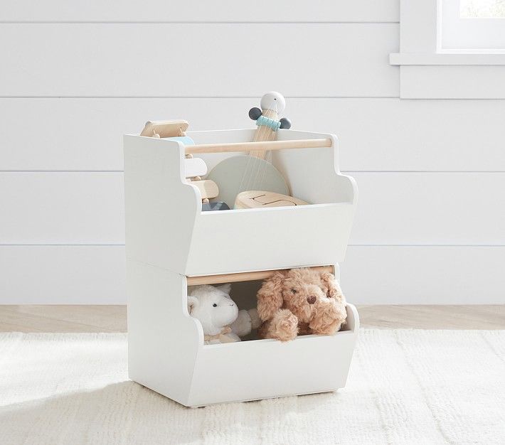 Wood Stackable Bin | Pottery Barn Kids