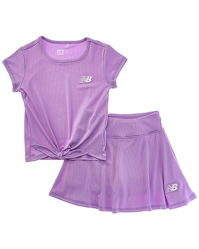 2pc Rib T-Shirt & Scooter Set | Gilt & Gilt City