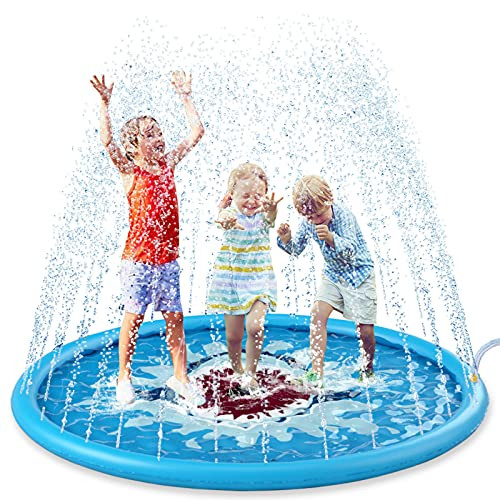Jasonwell Splash Pad Sprinkler for Kids Splash Play Mat Outdoor Water Toys Inflatable Splash Pad Bab | Amazon (US)