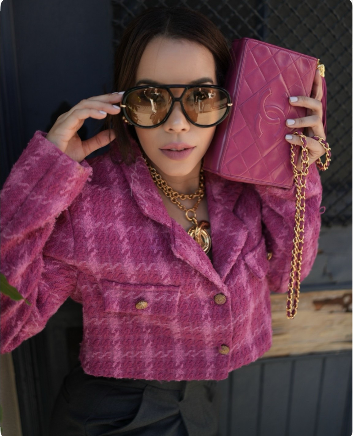 City chic in Bottega ✨ These aviators are my new obsession. Would you rock them?

#LTKPetite