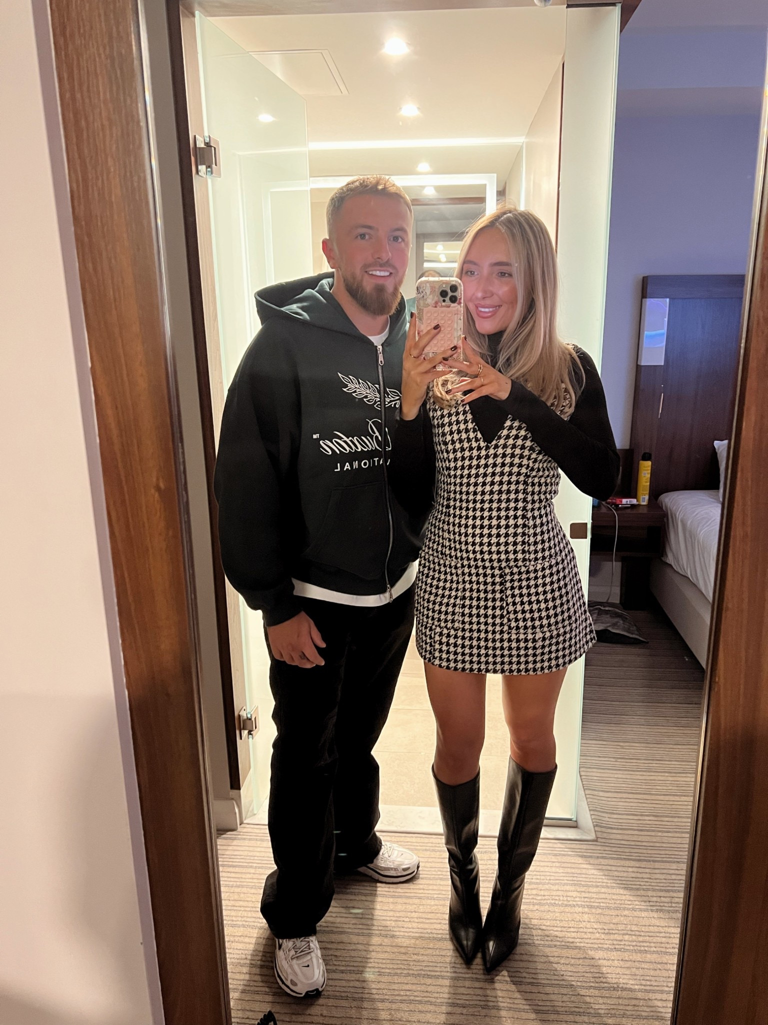 This dress is years old from In The Style so I have linked some of my other houndstooth finds! I especially love the skirt from M&S - I think that would look stunning with a black roll neck or white shirt 🫶🏼

#LTKautumn #LTKeurope