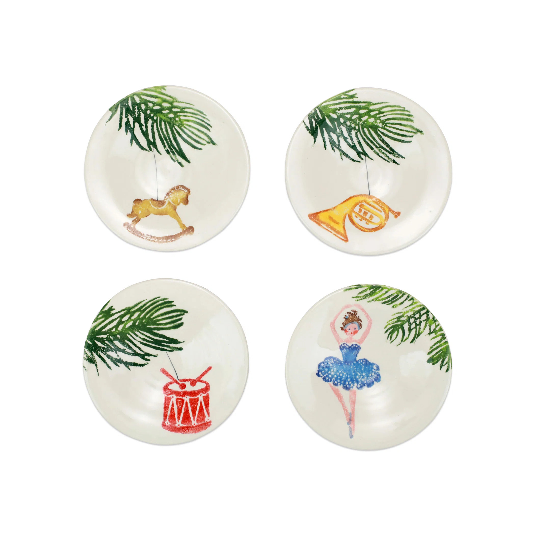Nutcrackers Handmade Earthenware Appetizer Plate (Set of 4) | Perigold