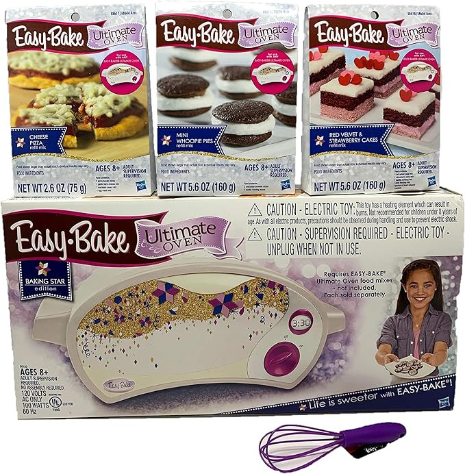 Easy Bake Oven Easy Bake Ultimate Oven Baking Bundle Baking Star Edition + Larger Size 13.8 Oz. E... | Amazon (US)