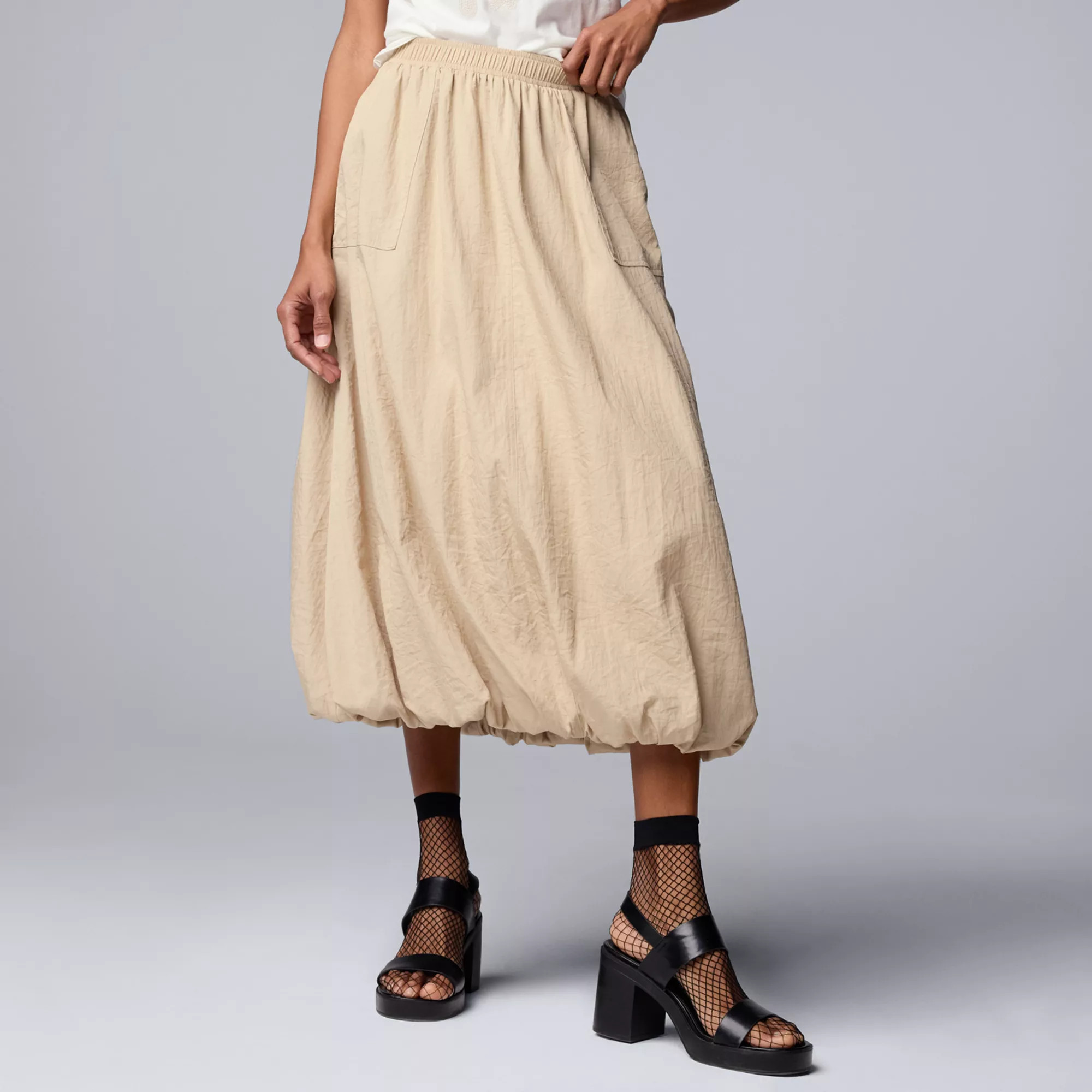 Women's Simply Vera Vera Wang Bubble Cargo Midi Skirt | Kohl's