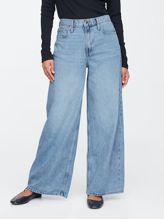 Mid Rise SuperSoft Baggy Jeans | Gap Factory