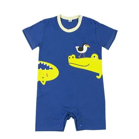StylesILove Cute Cartoon Animal Print Baby Toddler Boy Romper (80/6-12 Months, Blue Crocodile) | Walmart (US)