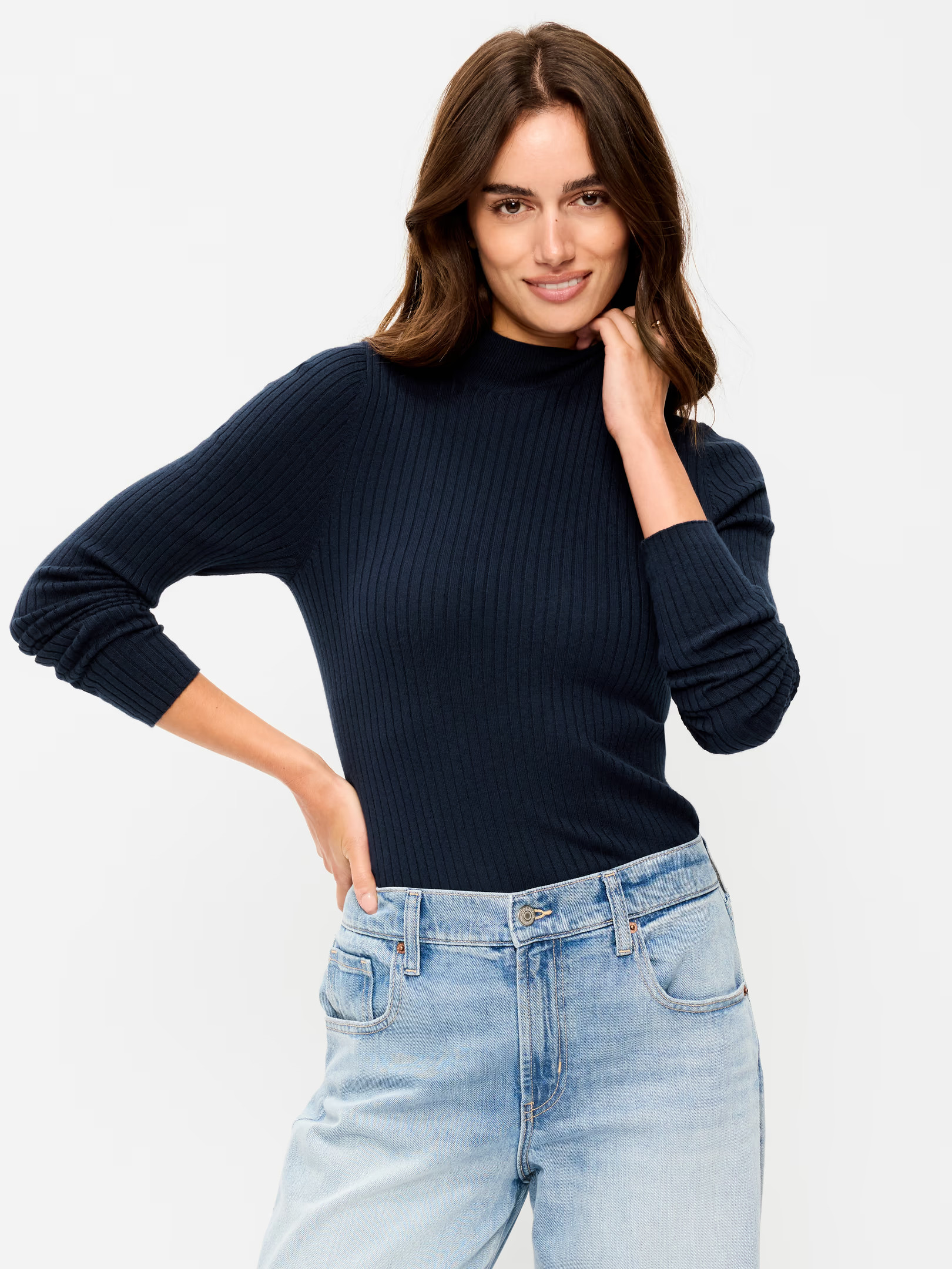 Slim-Fit Ribbed Turtleneck | Old Navy (US)