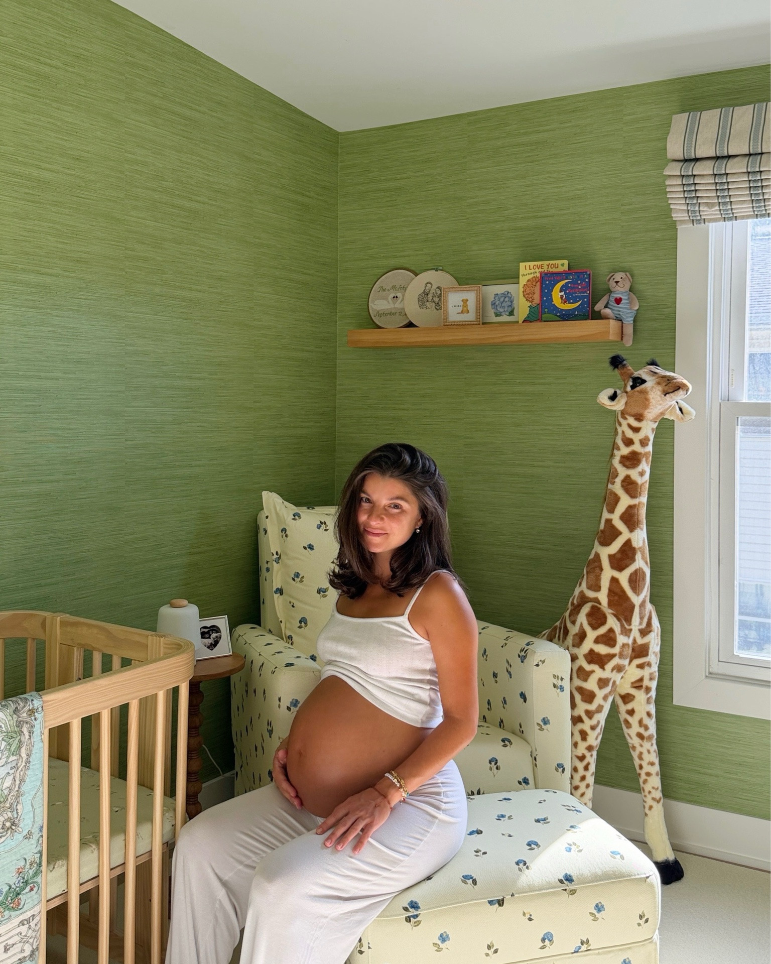 [9/21/26] the morning labor started ✨ last bump photos in the nursery 🤍

Linking everything I can! Glider and crib are from Nestig, but linking similar options! We also have the Oilo Glider in our bedroom (Teddy Gliding Swivel Nursery Recliner in pecan stripe) and absolutely love it!

#LTKmomlife #LTKBaby #LTKBump