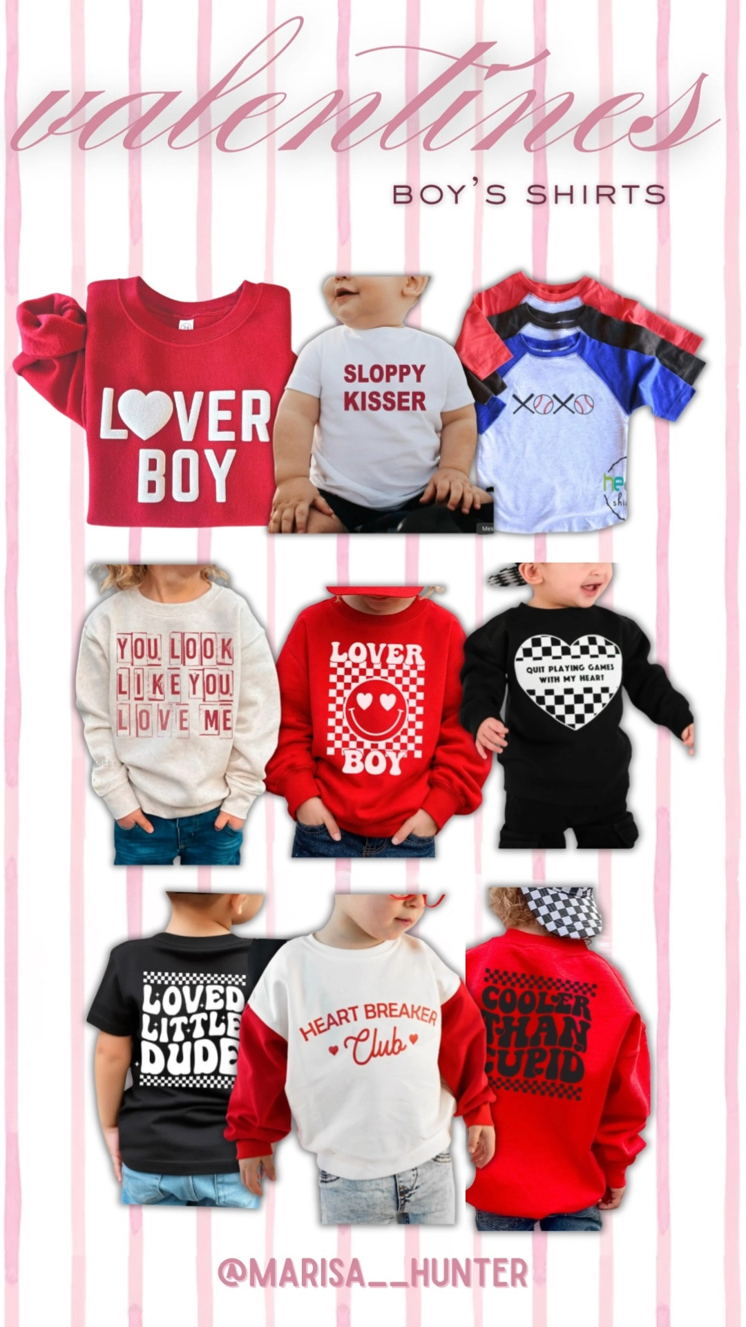 Boys Valentine’s Day shirts 

Tshirts school spirit days red white black hearts love day shirt lover boy you look like you love me loved little dude xoxo boy ootd home room mom shirt mom valentines shirt mom style ootd 

#LTKValentine #LTKmomlife #LTKKids