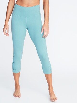 High-Rise Balance Yoga Crops for Women | Old Navy US