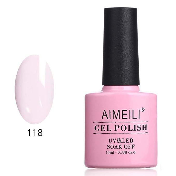 AIMEILI Soak Off UV LED Gel Nail Polish - Gardenia Jasminoides Ellis (118) 10ml | Amazon (US)