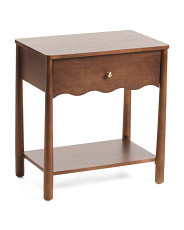 24in Wavy Scalloped Accent Table | Marshalls