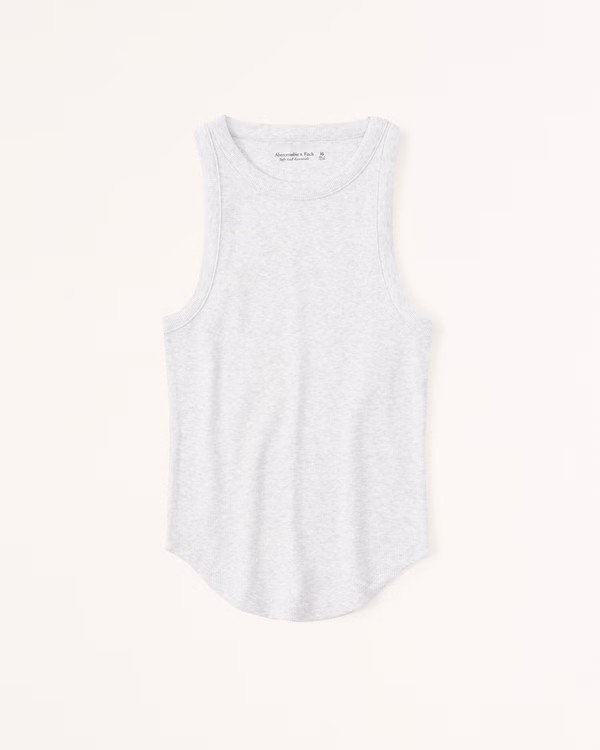 Essential Rib Tuckable Crew Tank | Abercrombie & Fitch (US)