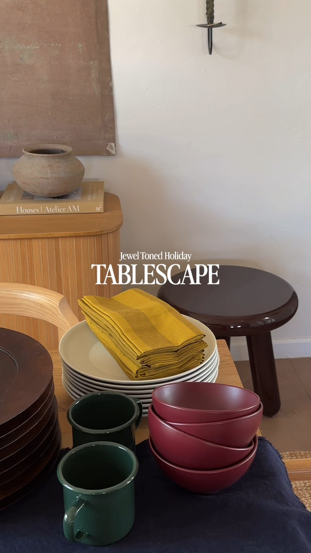 Holiday Table Inspo 📚🥀☕️🪻💫

If you’re someone who’s hoping to get more into hosting but you feel little overwhelmed- my hot tip, as someone who’s hosted dinner parties for years, is to try BRUNCH (which frees up more time for FANCY TABLESCAPE!) I’m so glad to add these @allmodern pieces to my collection, they’re perfect for this jewel toned theme but I’ll be able to mix and match pieces and use for years to come. I was genuinely impressed by the modern, highly curated offerings! #allmodernpartner #modernmadesimple 