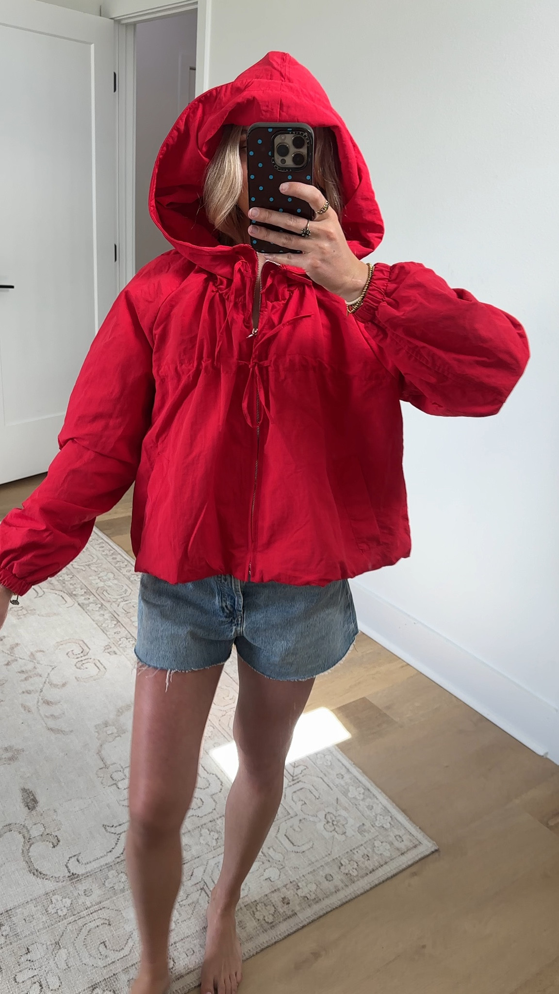 Amazon size small Women's Gathered Hooded Jacket Casual Loose Fit Bow Detail Coat Drawstring Hem Long Sleeve Outerwear with Pockets

#LTKootd #LTKSaleAlert #LTKSeasonal