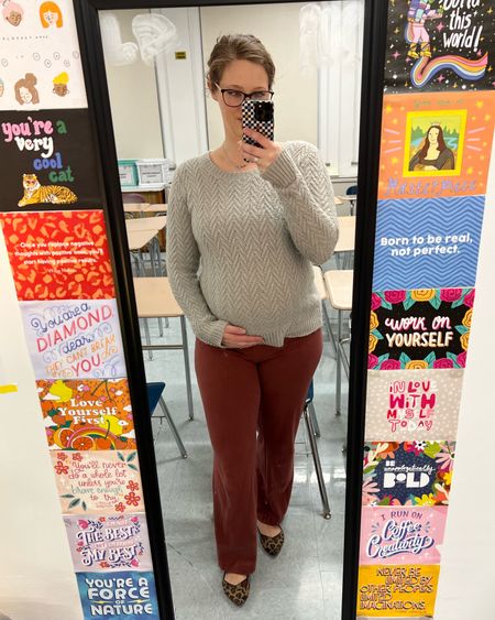 Had a literal jump scare this morning where I almost got hit by a car while crossing the street while IN the crosswalk 😵‍💫 good thing I had on stretchy pants to move swiftly out of the way 😅

Sweater M
Pants L
Shoes 7.5

#LTKmidsize #LTKbump #LTKworkwear