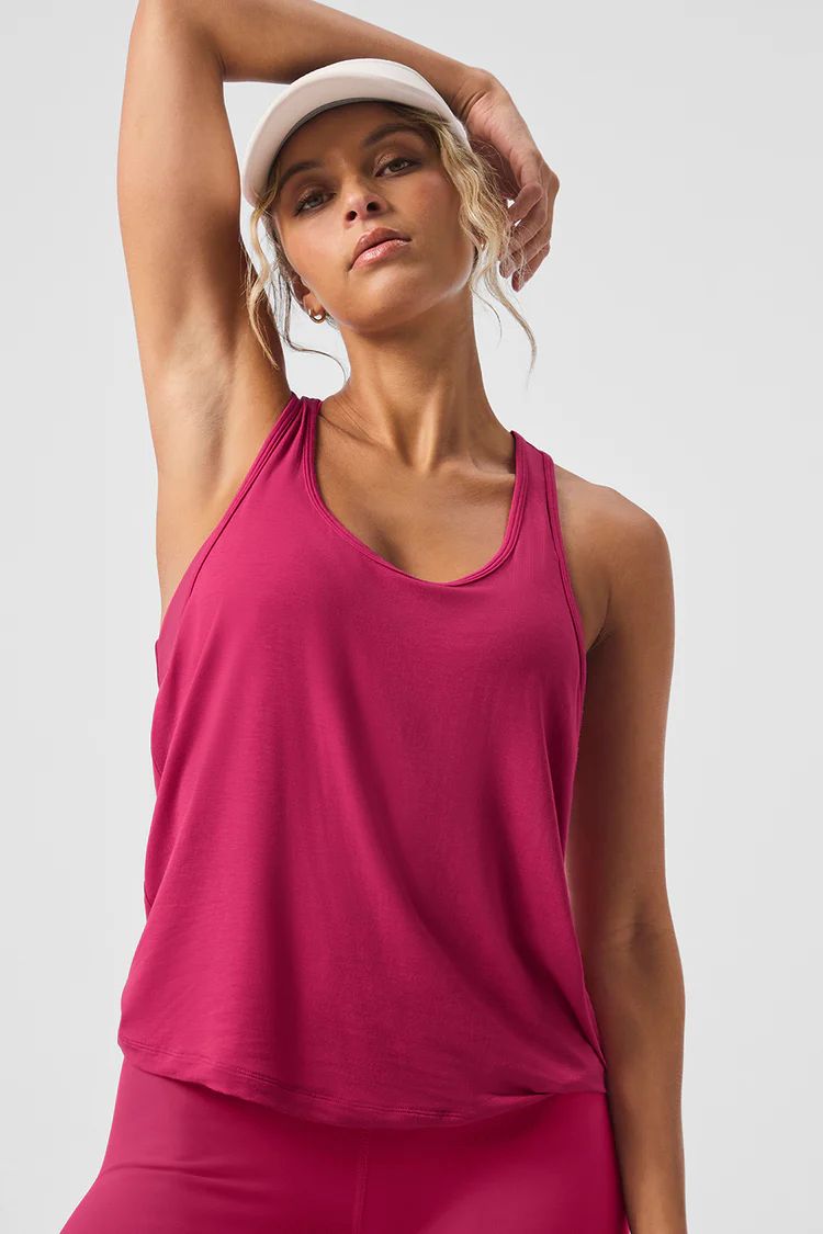All Day Tank, ALO Tank, Pink Tank Top, Workout TANK, Yoga Tank Top, Workout OOTD | Alo Moves