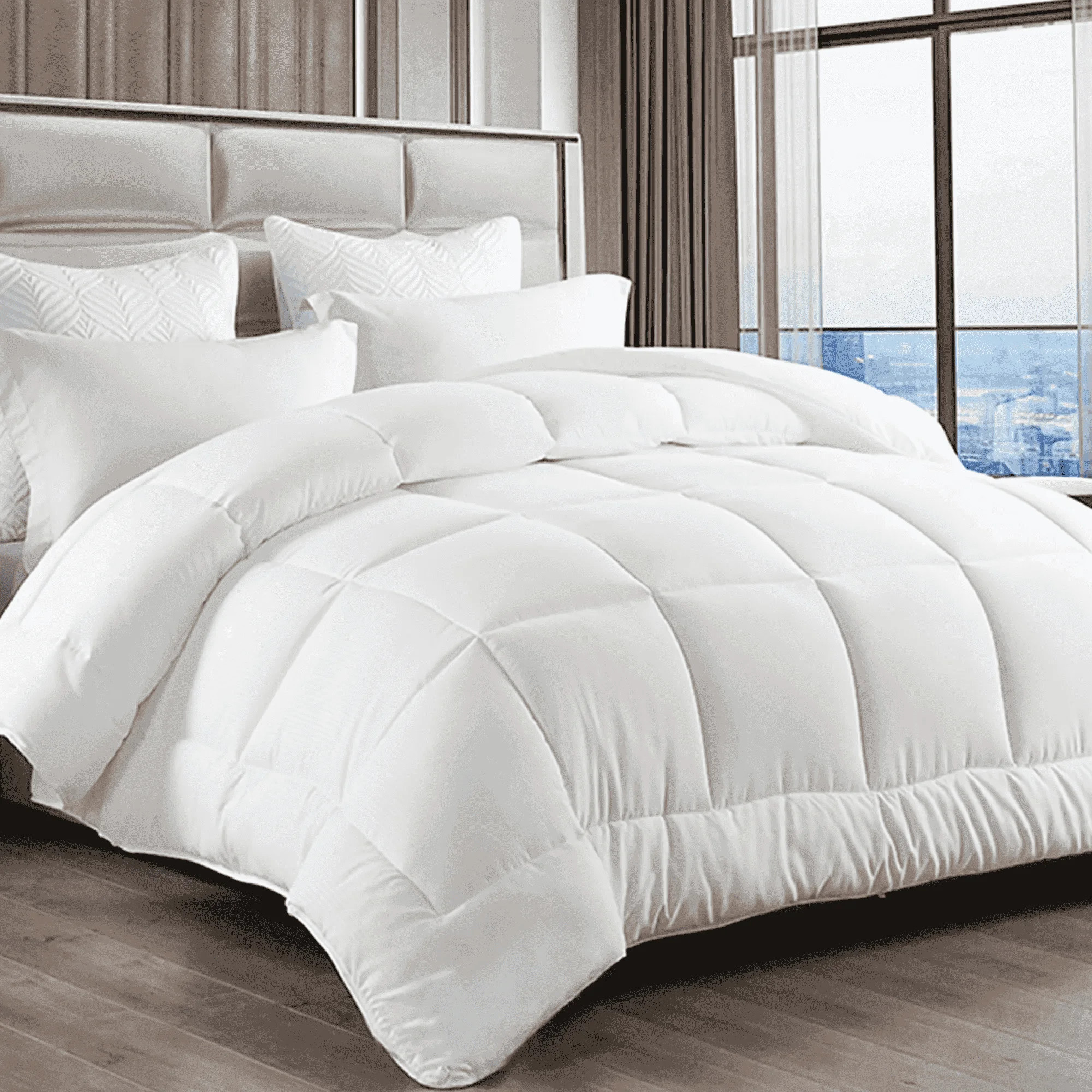 EMONIA Luxury 300GSM Comforter Duvet Insert, Quilted Comforter Queen Size with Corner Tabs, Box S... | Walmart (US)