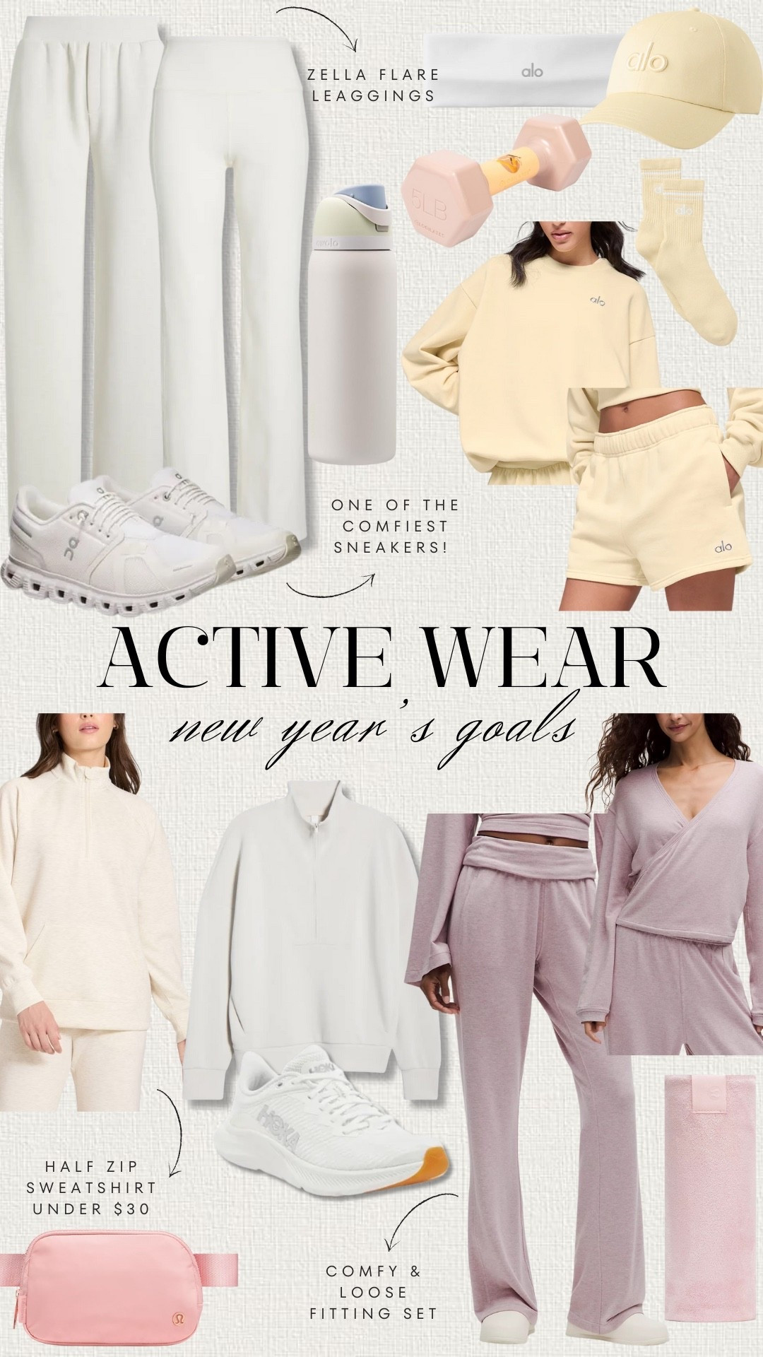 Activewear for the new years goals! 
I’ve been loving loser and more comfy outfits for the gym, I feel more relaxed and focused. Here are some ideas from target, Lululemon, Alo, Zella and more 🩷

#LTKActive #LTKU #LTKfitnessgoals