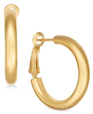 Essentials Small Polished Gold Plated Small Hoop Earrings s | Macys (US)