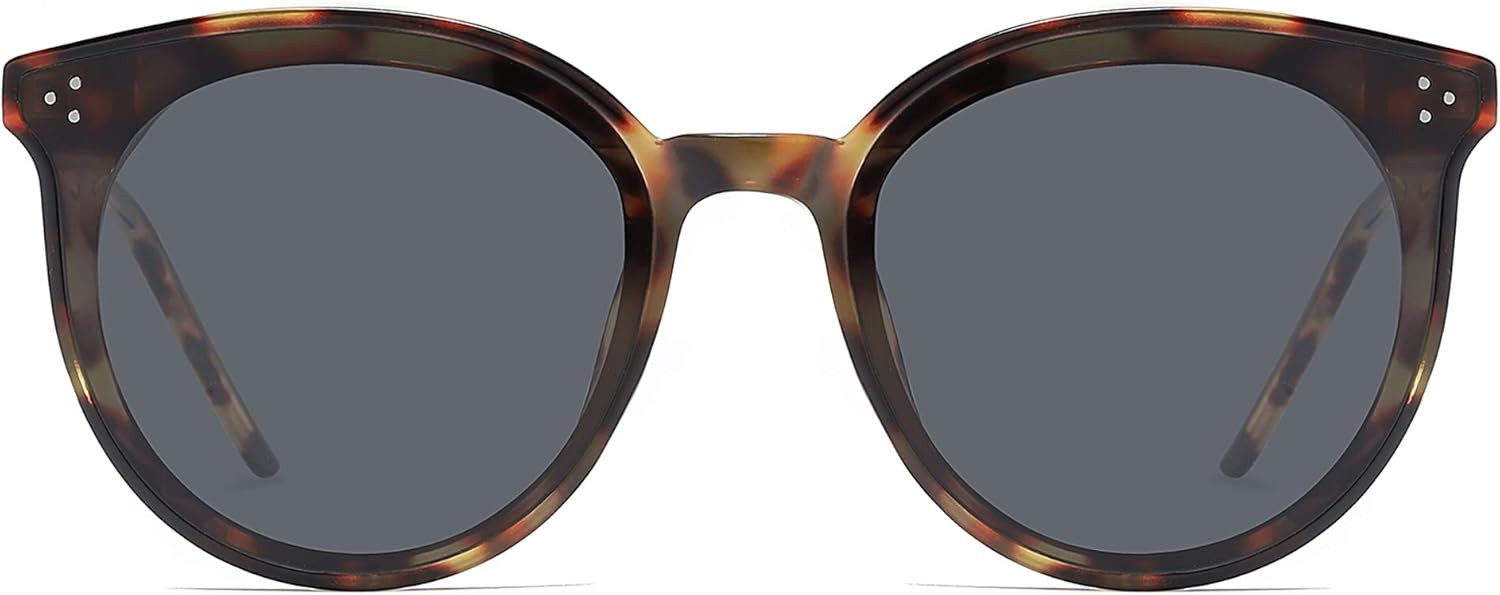 SOJOS Retro Round Sunglasses for Women Oversized Mirrored Glasses DOLPHIN SJ2068 | Amazon (US)