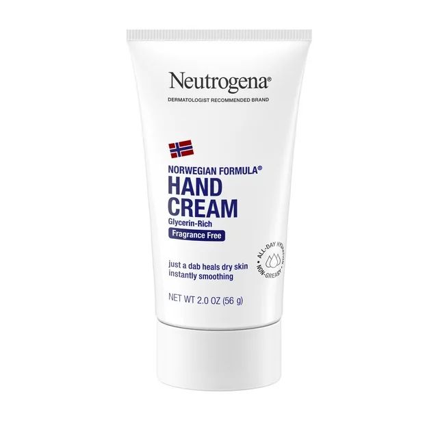 Neutrogena Norwegian Formula Dry Hand and Body Cream, Fragrance-Free Lotion, 2 oz | Walmart (US)